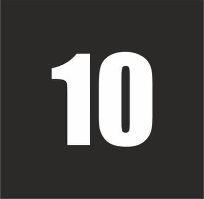 Small Printed Squad Number