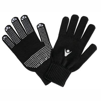 Warsash Wasps Black Rivet Knitted Gloves