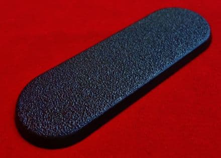 70mm Games Workshop Long Rounded Black Motorbike Base