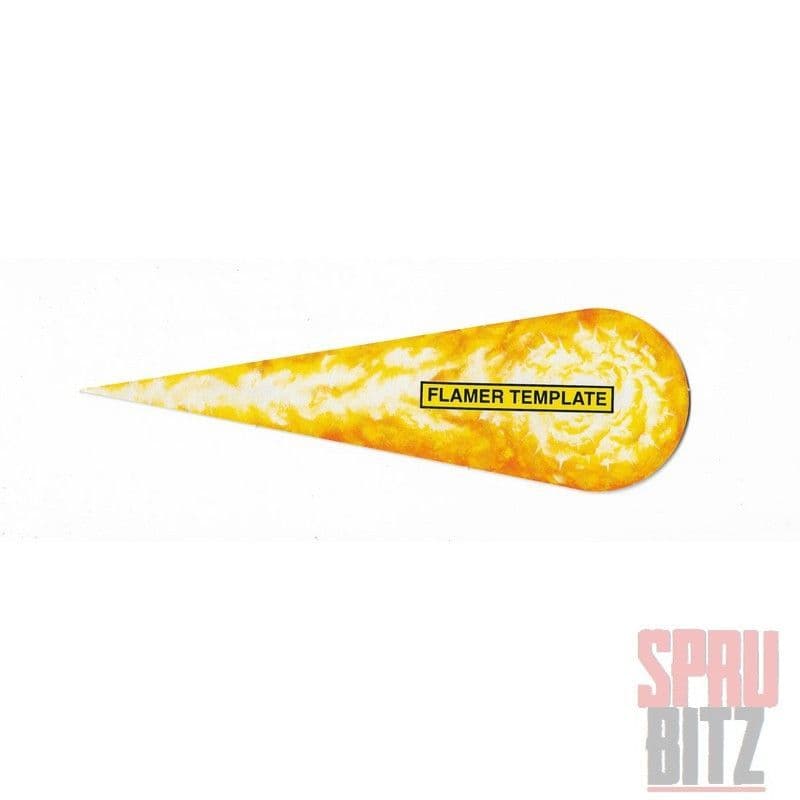 8 inch Flamer Template from Warhammer 40 000 2nd Edition 8 inch Flamer Template from Warhammer 40 000 2nd Edition