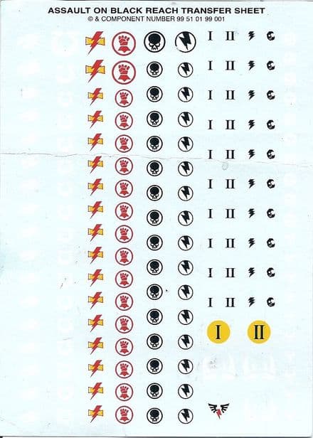 Assault on Black Reach Transfer Sheet