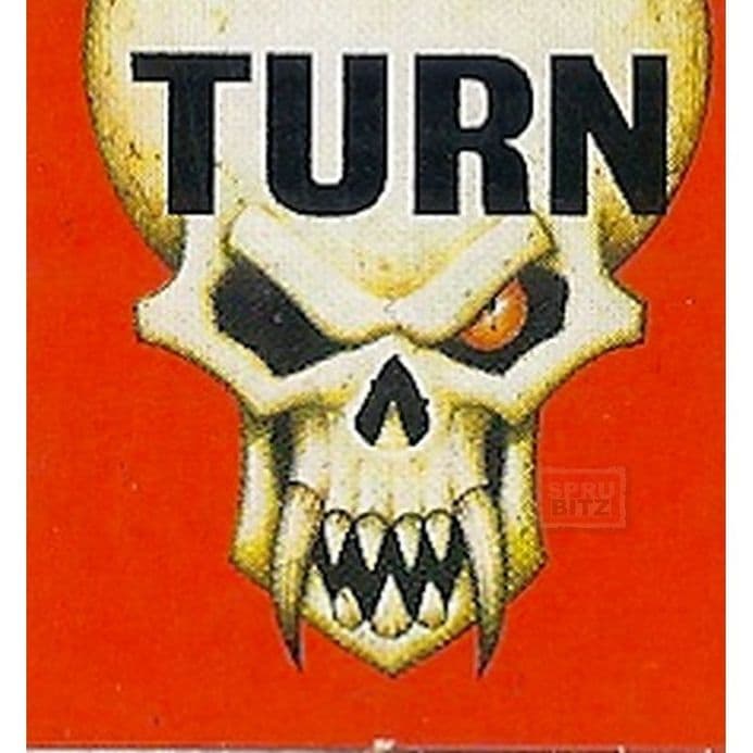 Blood Bowl Turn Counter Card Red