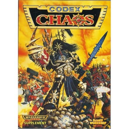 Chaos Space Marines Codex - Abaddon cover (1996)