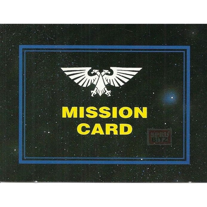 Cod Mission Card Choice of Mission Cards from Warhammer 40 000 2nd Edition