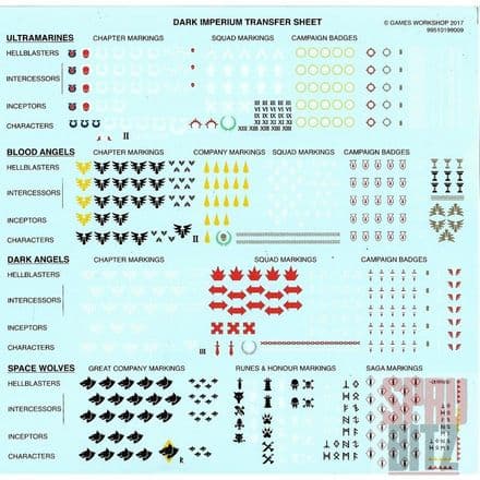 Dark Imperium Transfer Sheet