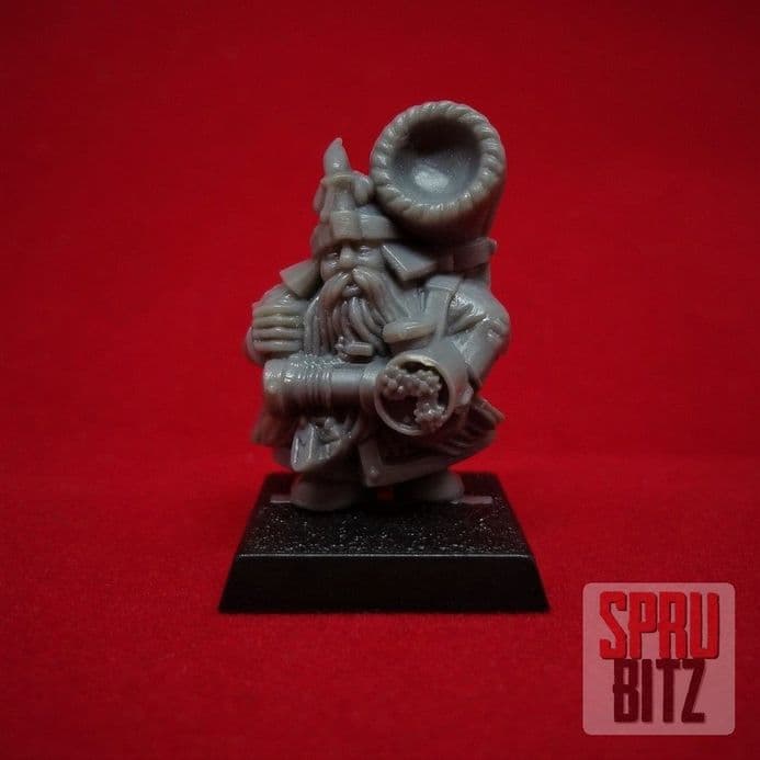 Dwarf Miner Hornblower Musician