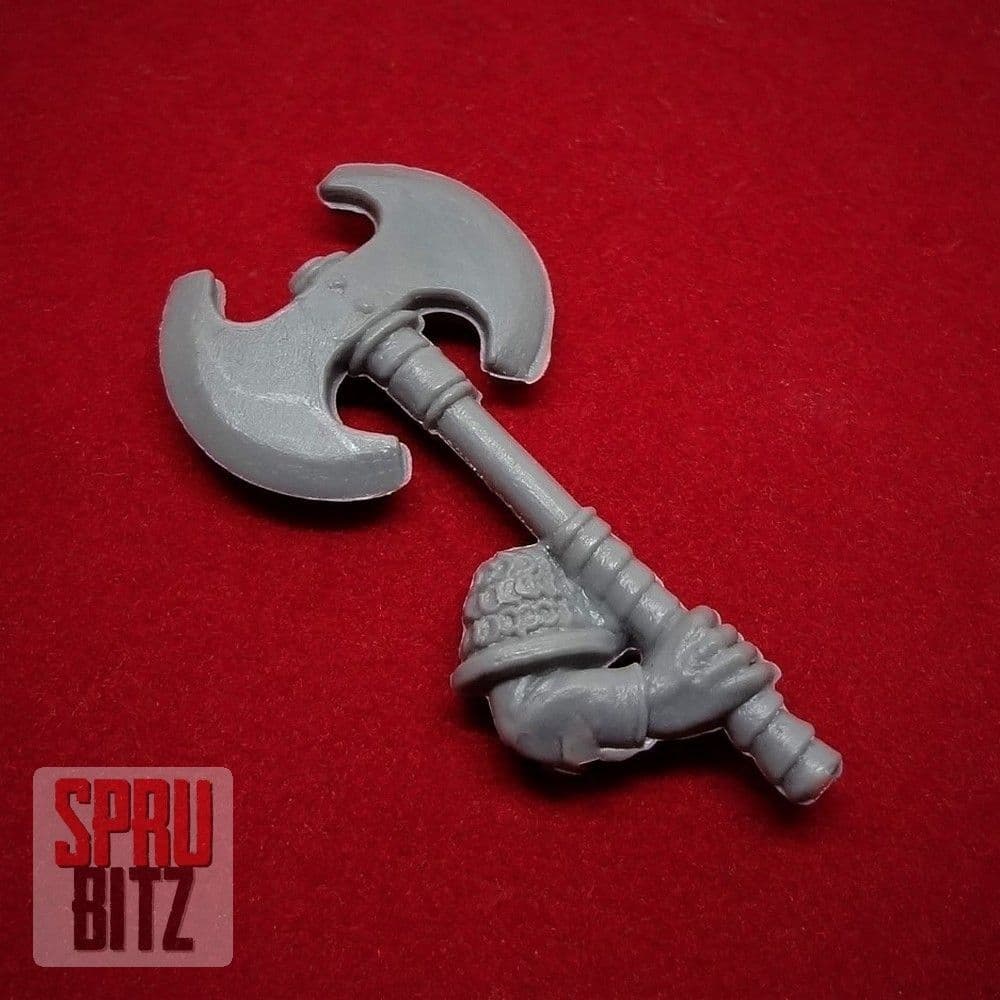 Dwarf Warriors Great Axe right arm G