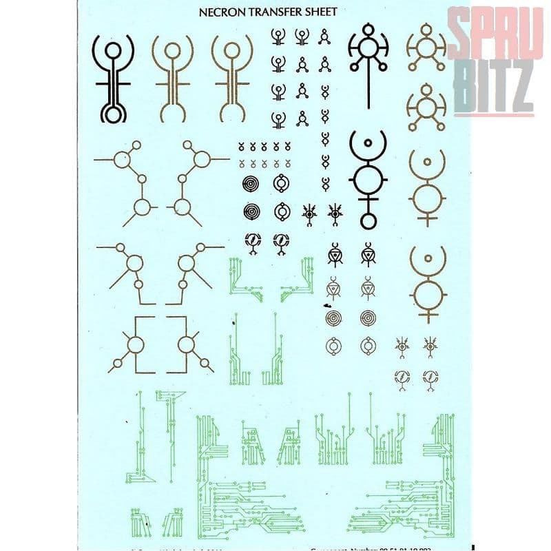 Necron Transfer Sheet 2011
