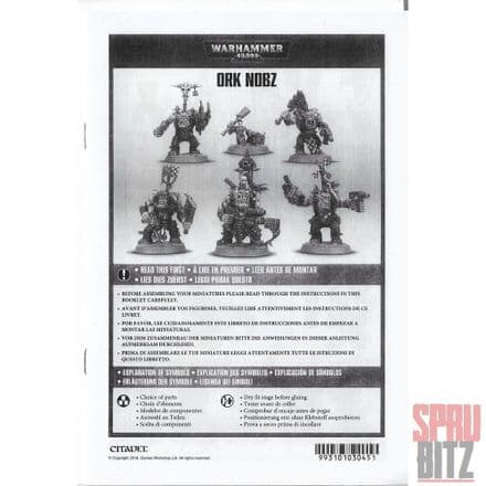 Ork Nobz Assembly Instructions Rules (2018)
