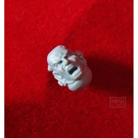 Space Marine Assault Squad Sergeant Bare Head Shouting