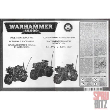 Space Marine Scout Bike Assembly Instructions Rules (2006)