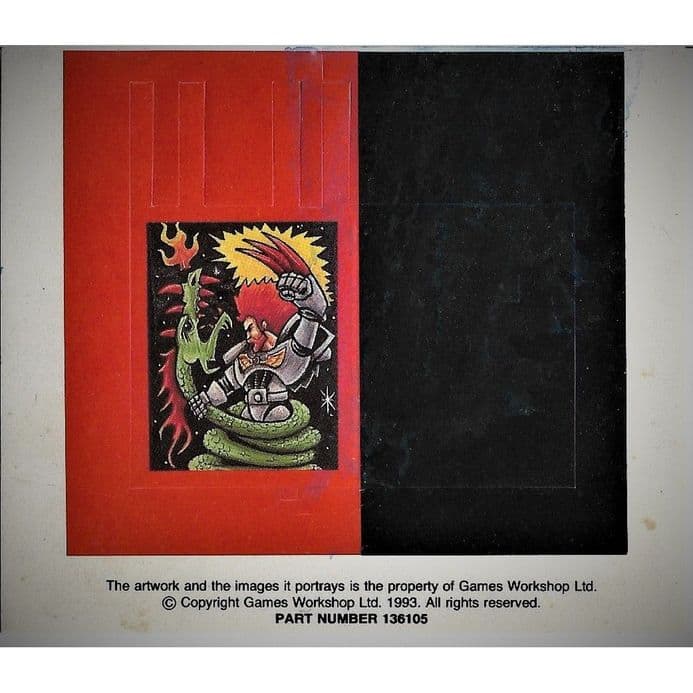 Space Wolf Blood Claws Banner Sticker (1993)