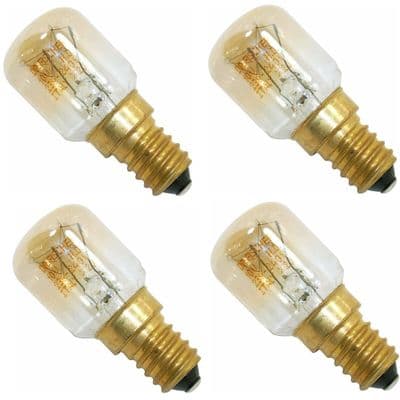 10 Watt Fridge Freezer Light Bulb Lamp Ses E14 Universal Any Make or Model x 4