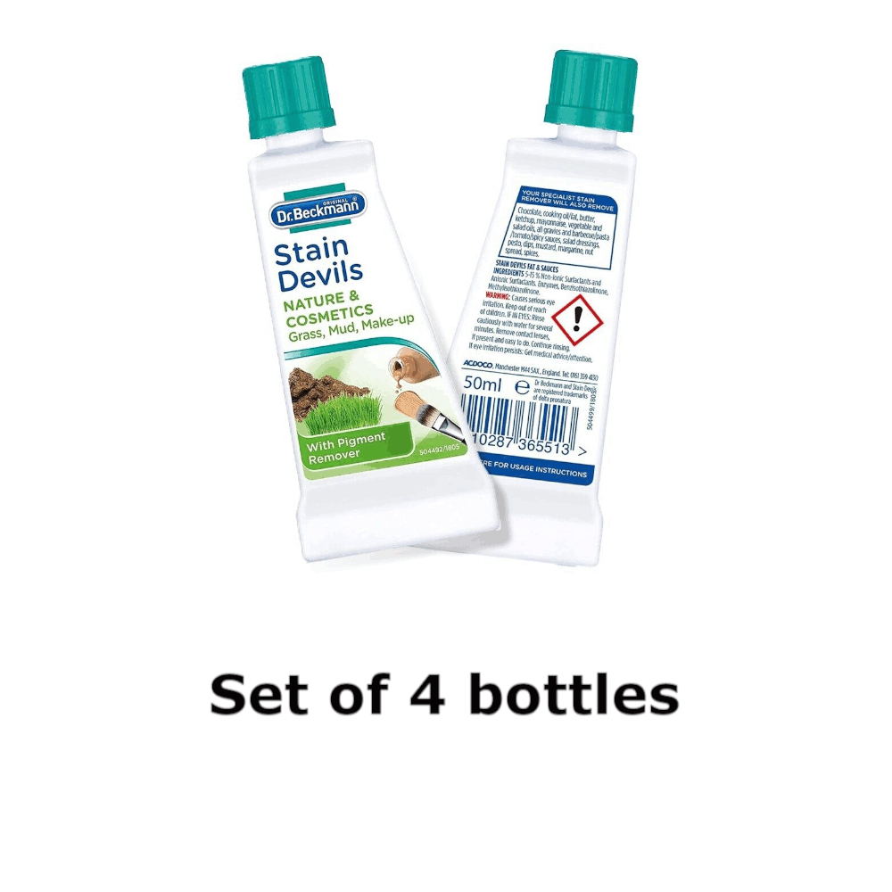 4 Bottles Of Dr Beckmanns Stain Devil Nature And Cosmetics Stain Remover