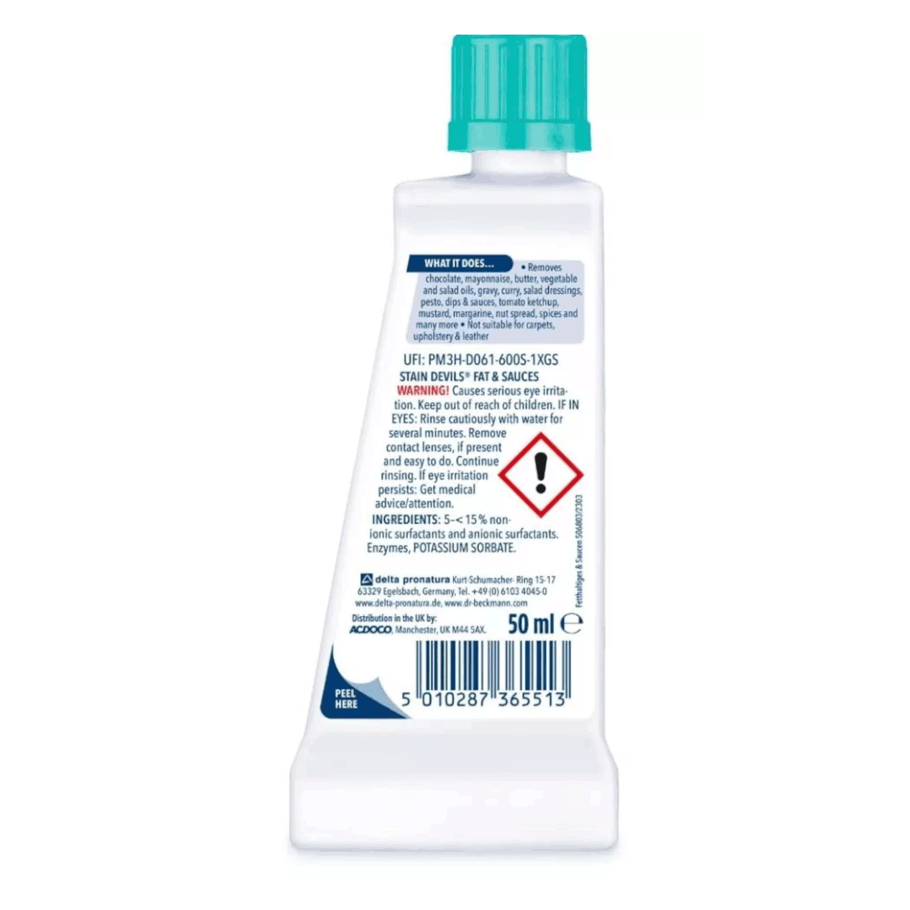 4 Pack Of Dr Beckmanns Stain Devil Fat And Sauces Stain Remover