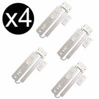 4 X Universal Integrated Fridge Freezer Door Fixing Slide Kit Mounting Bracket