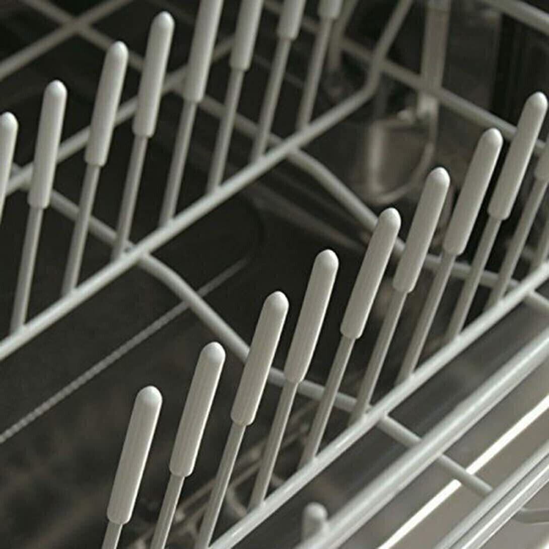 40 X Wire Basket Rack Tip Dishwasher Repair Kit Push Fit Covers Universal