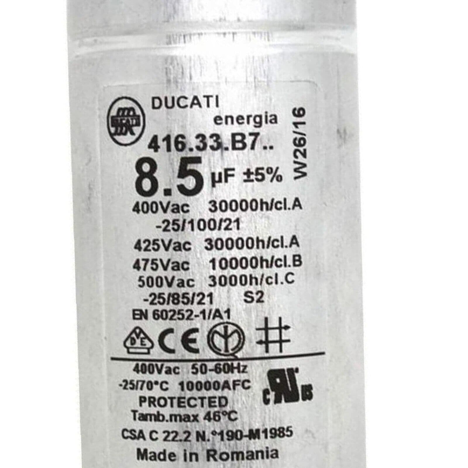 DUCATI ENERGIA CAPACITOR 2.5uf - 5uf - 7uf - 13.5uf - 25uf - Hood Dryer Cooker U00a38.99 - UK