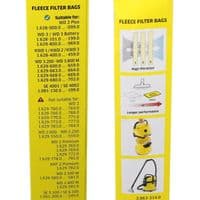 Bags Cartridge Filter For Karcher WD3 SE4001 Cloth Vacuum Cleaner KFI357 x 4