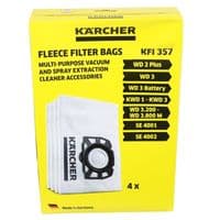 Bags Cartridge Filter For Karcher WD3 SE4001 Cloth Vacuum Cleaner KFI357 x 4