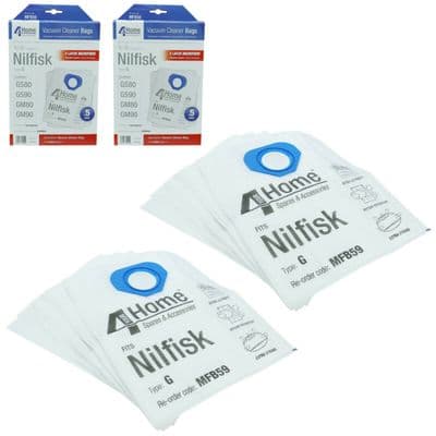 Bags Fits NILFISK GM80 GS80 GM90 GS90 GA70 Vacuum Cleaner Cloth Dust bags x 10