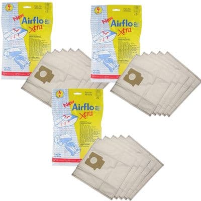 Bags For Panasonic C2E Cylinder Cloth Fabric Vacuum Cleaner Hoover Bags 10 Pack