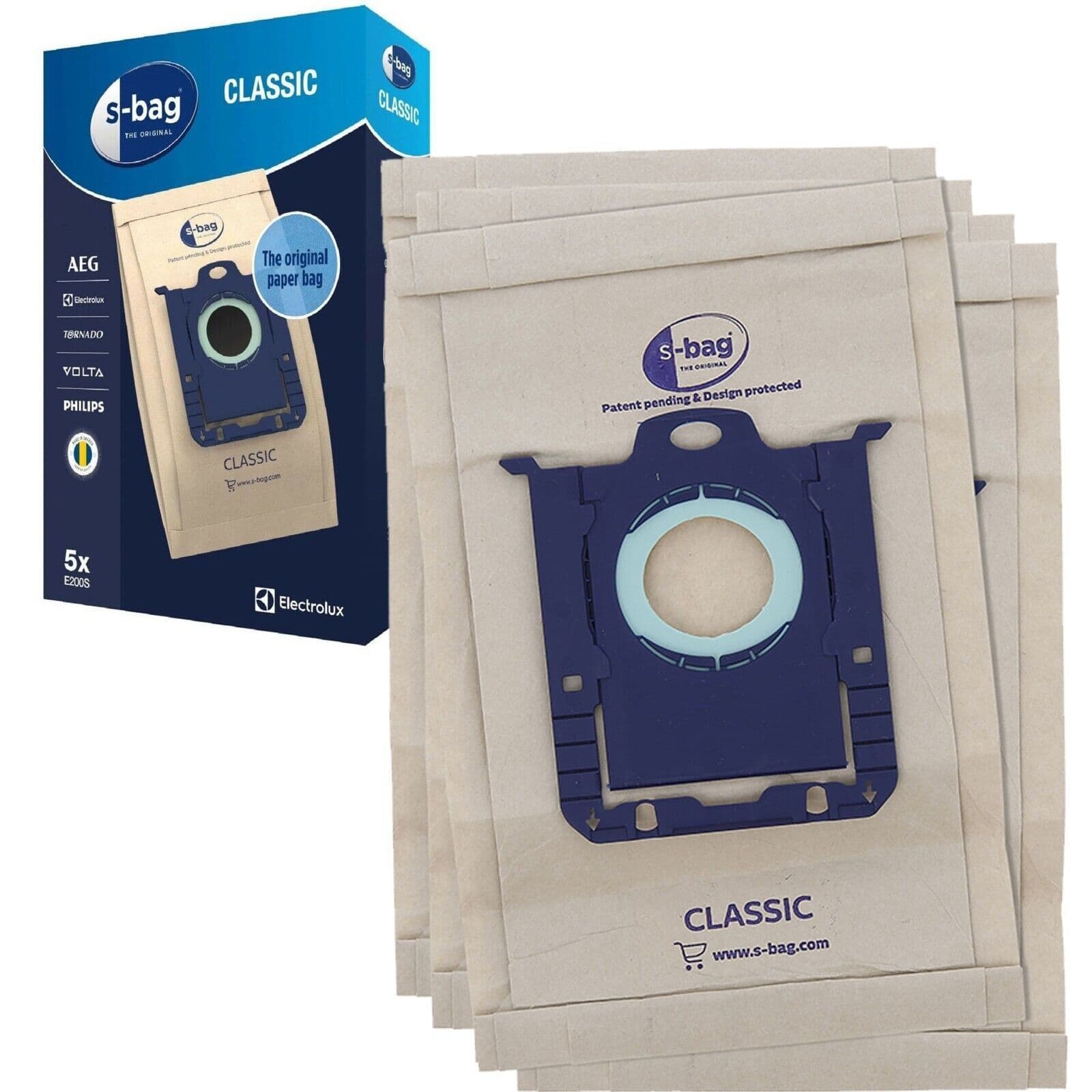 Bags Philips Zanussi Electrolux Vacuum Cleaner S Class Dust Bags x 10