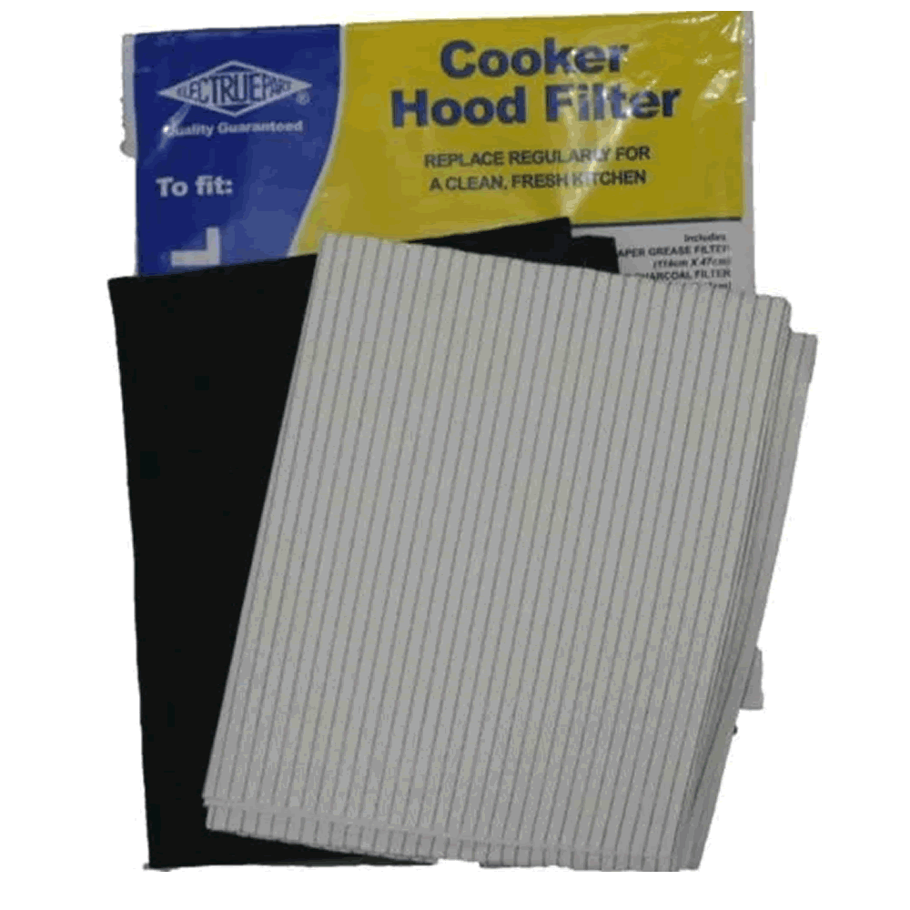 COOKER HOOD FILTER KIT EXTRACTOR FAN VENT GREASE & CARBON FILTER
