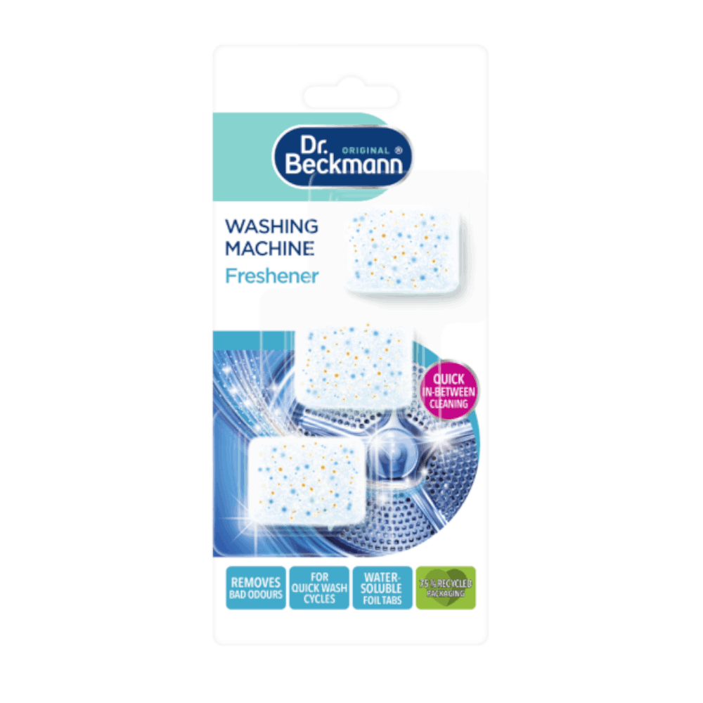 Dr Beckmann Washing Machine Freshener Pack of 3 Tablets For Quick Wash Cycles