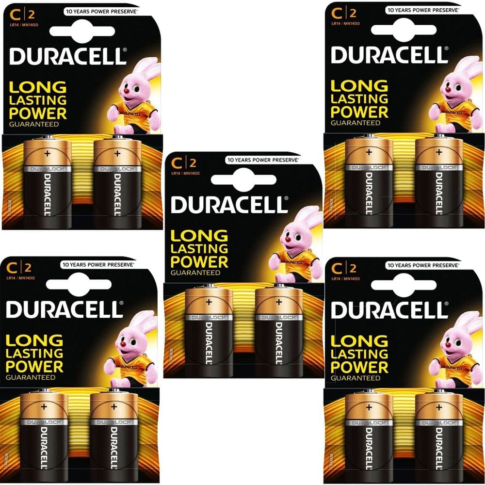 Duracell C Battery LR14 MN1400 Plus Power Alkaline Battery Long Expiry ...