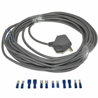 Dyson Grey Vacuum Cleaner Cable With 13a Plug 2 Core 1.75mm 10 Meter Length
