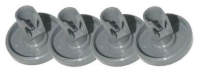Electrolux Zanussi Aeg Dishwasher Lower Basket Wheel 50286965004 4 Pack