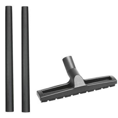 Extension Pipe x2 Floor Tool For Karcher Wd2 Wd3 Wd4 35mm Vacuum Bristles Wheels