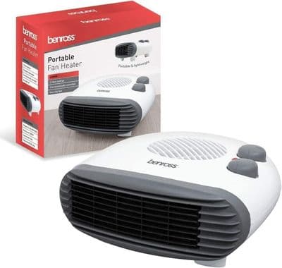 Fan Heater Warmer Benross 2KW Portable 3 Heat Settings Cool Air 3 Heat Settings