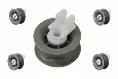 FITS BOSCH SIEMENS DISHWASHER UPPER TOP BASKET WHEEL 00611666 5 PACK