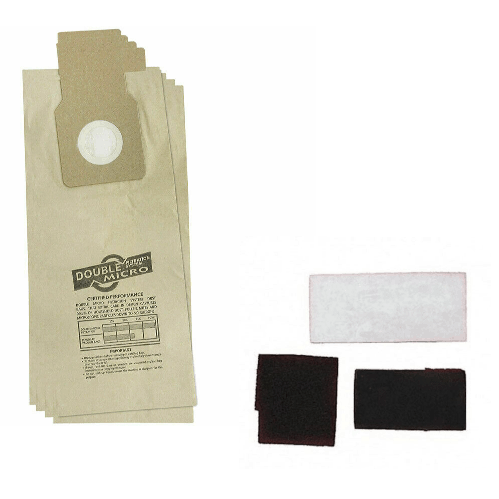 Fits Panasonic U20E Mce40 Mce50 Mce60 Vacuum Cleaner 5 Bags And Set Of 3 Filters