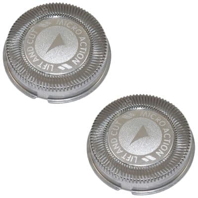 Fits Philips Philishave Norelco Hq2 Hp1917 Series Rotary Shaver Head x 2