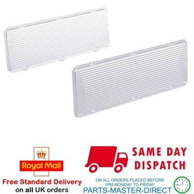 Genuine Bosch Neff Siemens Cooker Hood Lamp Cover 2 Pack 175 X 60Mm 264984