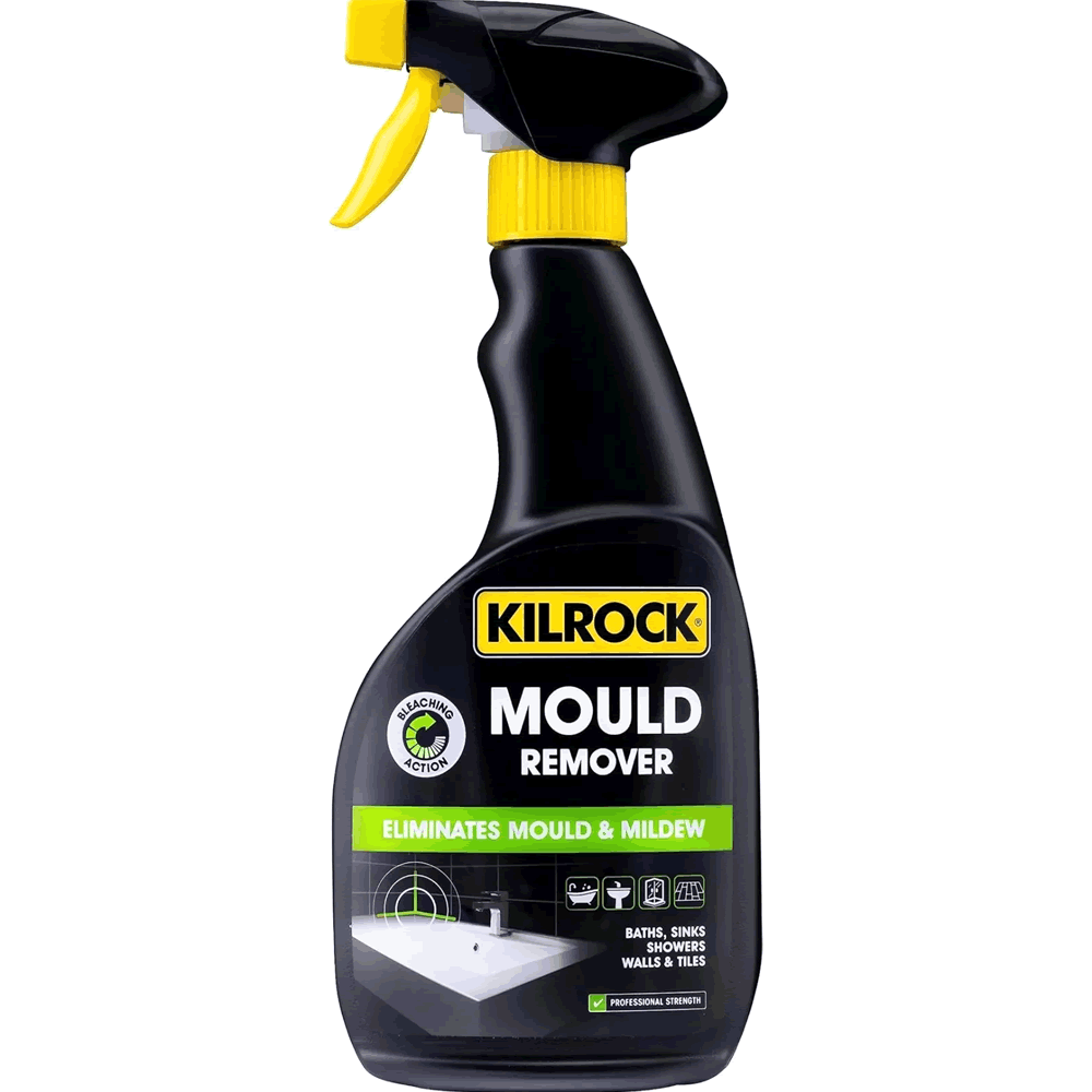 Genuine Kilrock Black Bathroom Kitchen Surfaces Mould Spray 500ml Trigger Bottle