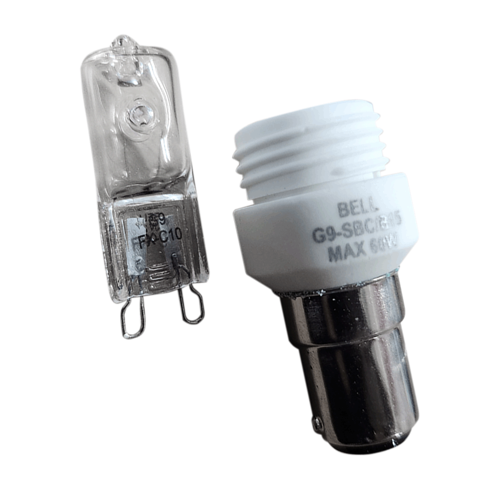 Halogen G9 To SBC/B15d Bulb Adaptor 25W