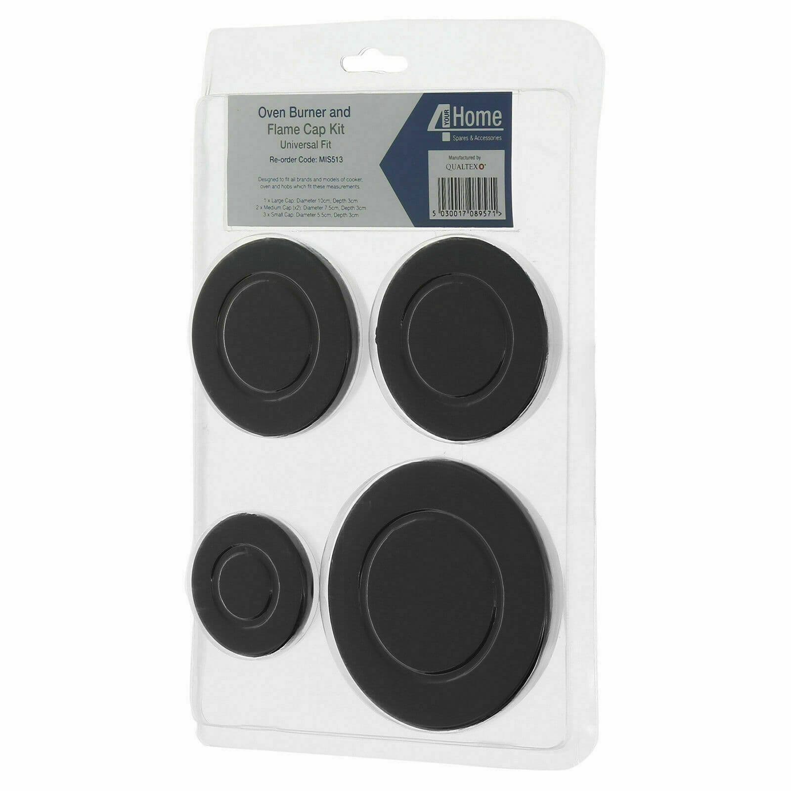 Oven Hob Gas Cooker Burner Crown Kit & Flame Cap (Set of 8) | Daraz.lk