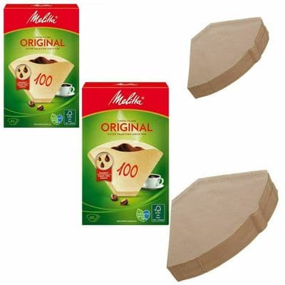 Melitta 100 Aromapor Type Brown Coffee Filter Papers X 80 Pack