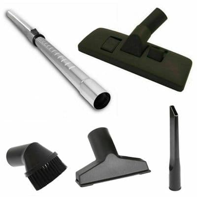 Nilfisk 35mm Extension Pipe Floor Tool Crevice Dusting Brush Upholstery Kit