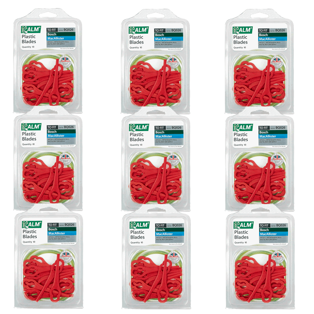 Ninety Plastic Blades ALM Compatible Grass Trimmer Blades 97699 2002706 ...
