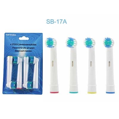 Oral B Sb-17a Precision Clean Type Electric Toothbrush Heads X 4
