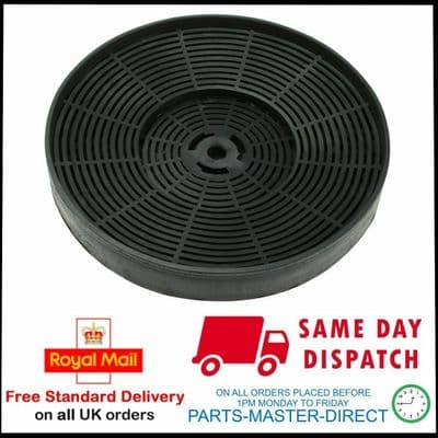Sia Cooker Hood Round Charcoal Carbon Anti Odour Extractor Filter 175Mm