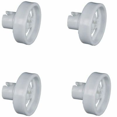 Smeg Dishwasher Lower Basket Wheel 767410199 - 4 Pack
