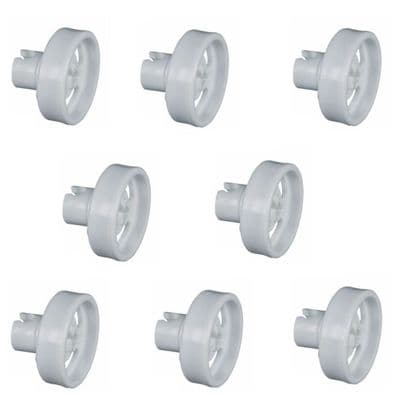 Smeg Dishwasher Lower Basket Wheel 767410199 - 8 Pack