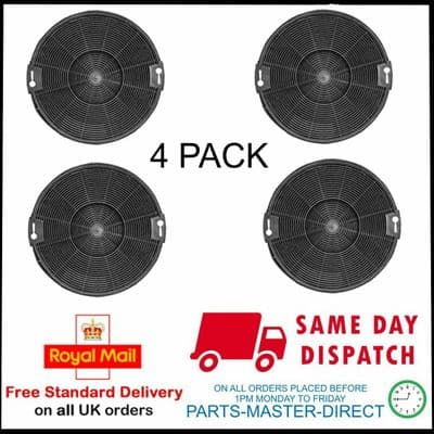 Smeg K152/1 Kd91xe Charcoal Carbon Cooker Hood Filter 4 Pack