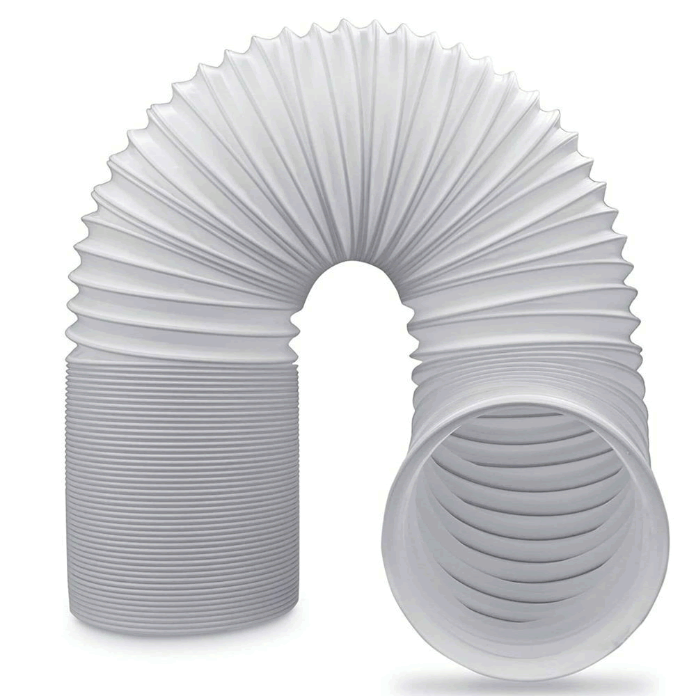 Universal 2.5m tumble dryer vent hose, 4-inch diameter, flexible and durable for easy installation.